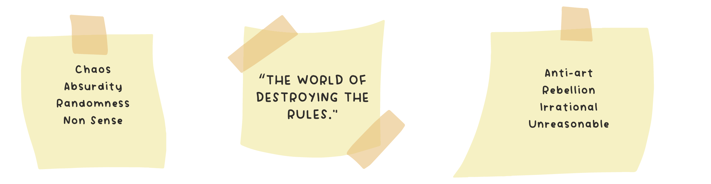 Dodoism and Dadaism keywords