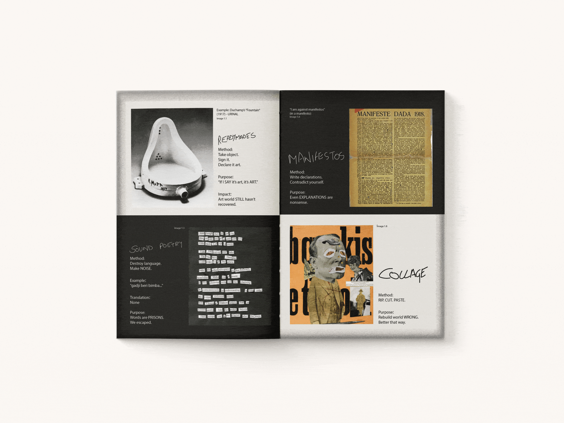 Animated publication spread